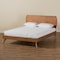 Baxton Studio Aimi Mid-Century Modern Walnut Brown Finished Wood Full Size Platform Bed 183-11113-9407-Zoro - alternate 9